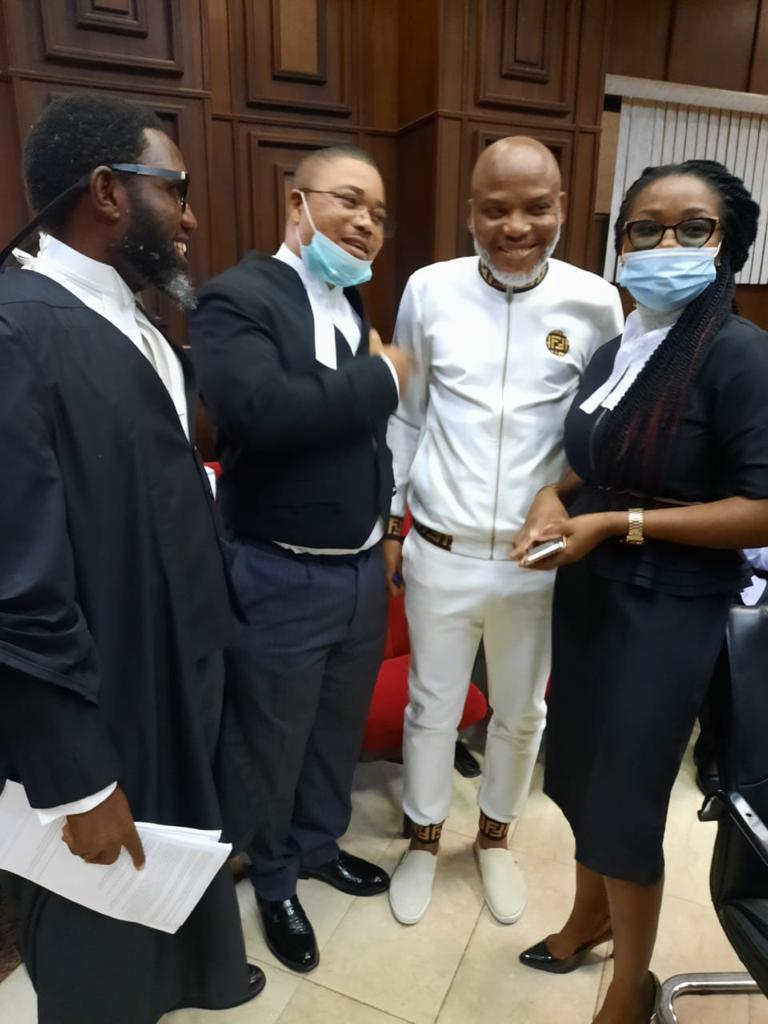 Mazi Nnamdi Kanu in Court