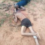 Abandoned bodies of the slain Anele Nnadi and Abiola
