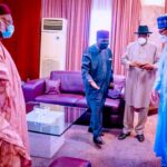 Buhari, Gowon, Abdulsalami, Jonathan Meet In Presidential Villa